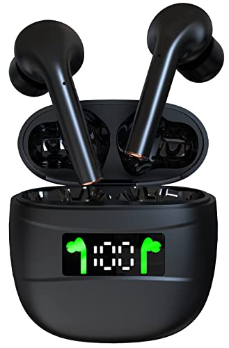 Asyin True Wireless Earbuds Bluetooth Earbuds with Mic 35 Hours Playtime Bluetooth 5.2 in-Ear Wireless Headphones Hi-Fi Stereo IPX7 Sweatproof Headphones for iPhone sansung