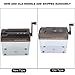 Manual Paper Shredder, Portable Mini Paper Grinder Document File Manual Shredder Fully Transparent Mute Compact Hand Crank Shredder Desktop Shredding Machine for School Office Home Use(Grey)