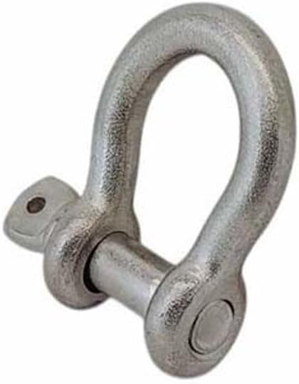 Marine 1/2" Screw Pin Anchor Shackle 3,000 Lbs WLL T316 Drop Forged Stainless Steel