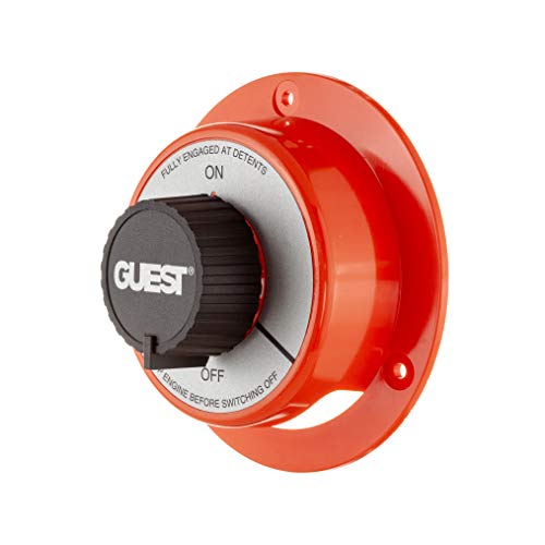 Seachoice Battery Select Switch, 2 Positions On/Off, 5-1/2 in. Dia. X 2-5/8 in. High