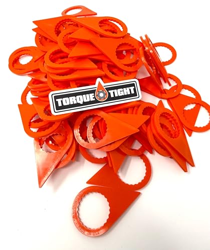 Image of 33mm Loose Lug Nut Indicators - 10pc Pack - Made in USA (Orange, Wholesale)