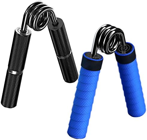 loogeen 2PACK Metal Hand Grip Wrist Strengthener 50LB-350LB No Slip Heavy-Duty Gripper Strengthener, Great Wrist & Forearm Hand Exerciser, Home Gym, Hand Grippers Grip Strength Trainer,50LB