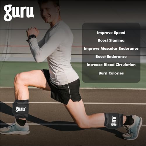 Image of GURU Ankle Weights Pack of 2 Pieces, Wrist Strap For Gym Ankle Weight Cuff For Men & Women For Training, Workout