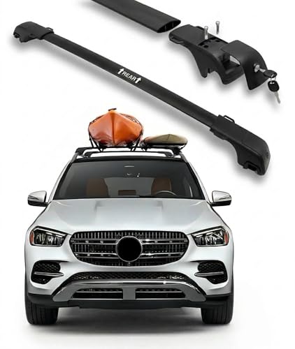 330LBS Roof Rack Cross Bars Fit for 2020-2026 Mercedes-Benz GLE W167 GLE350 GLE450 GLE450e GLE580 GLE43 GLE53 GLE63 AMG S SUV, Standard Sunroof OK, Affect Panoramic Sunroof Opening