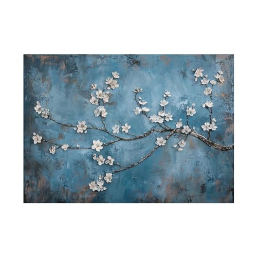 Décoration d'art abstrait floral 60x80cm - Toile murale salon et chambre moderne