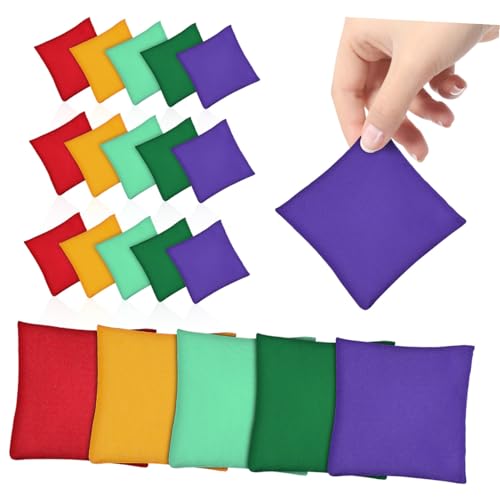 Sacs de haricots jeu de toss colorés : sachets résistants extérieur intérieur enfant adulte