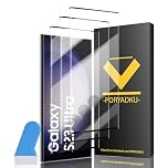 WILLONE Tempered Glass For Samsung Galaxy S23 Ultra 5G Screen Protector 3 Pack [6.80 Inch], 9H Hardness, Fingerprint Unlock Compatible, HD Clear