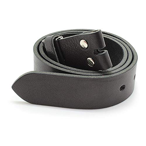 栃木シュリンクレザー 40mm幅ベルト帯（バックルは付属しておりません） (BLACK)