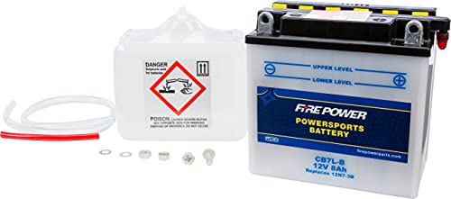 Fire Power Cb7L-B Conventional 12V Heavy Duty Battery With Acid Pack #TOP22
