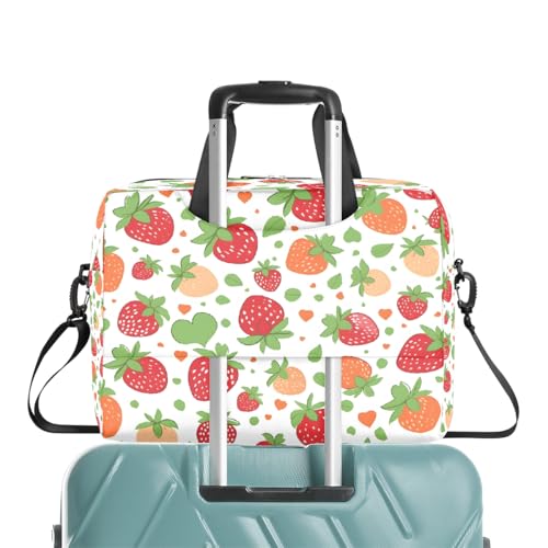 Bolso para laptop con diseño de fresa para portátiles 13-16 in miniatura 6