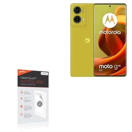 BoxWave Screen Protector Compatible with Motorola Moto G85 - ClearTouch Anti-Glare (2-Pack), Anti-Fingerprint Matte Film Skin