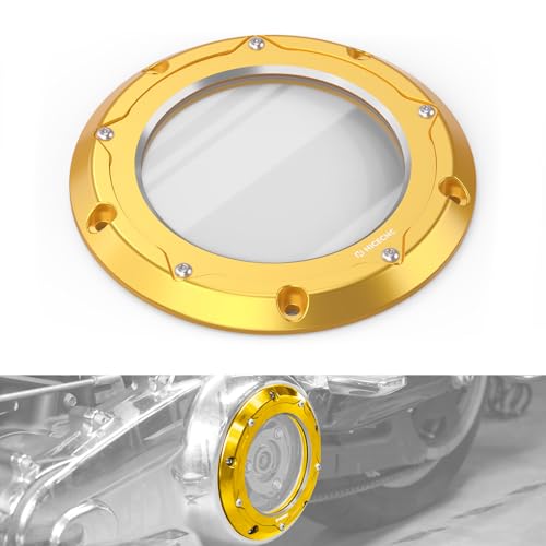 Couvercle d'embrayage Derby en aluminium usiné or pour Harley Davidson Ultra Limited
