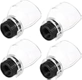 Bestgle 4 pcs Rotary Tool Shield Attachment, Safety Protective Cover Transparent Cover Shield Kit Accessories Wood Metal Cutting Sanding Polishing for Rotary Grinder