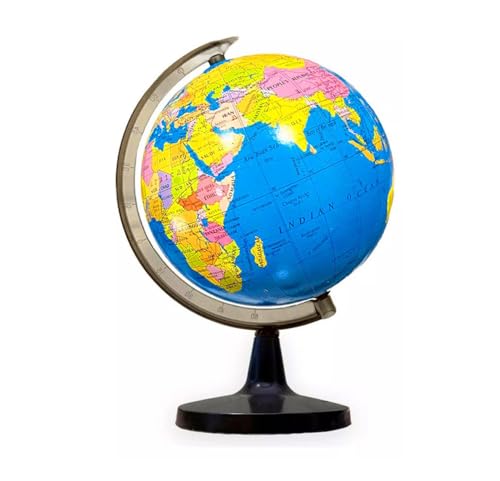 Globo Terrestre Escolar Giratório Mesa Mapa Mundi Decoração Médio 23cm