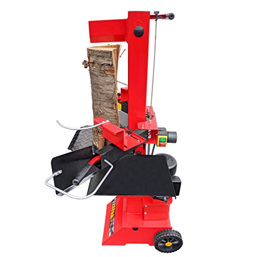 Foto von CROSSFER Holzspalter LS8T-230V/PRO/Hydraulikspalter 8 Tonnen Spaltkraft / 230V Motor 3 kW/Auto-Rücklauf mit stufenlosem Rücklaufstopp / 55 cm Spaltlänge/Spaltgut Ø max. 30 cm / 2 Holzablagetische