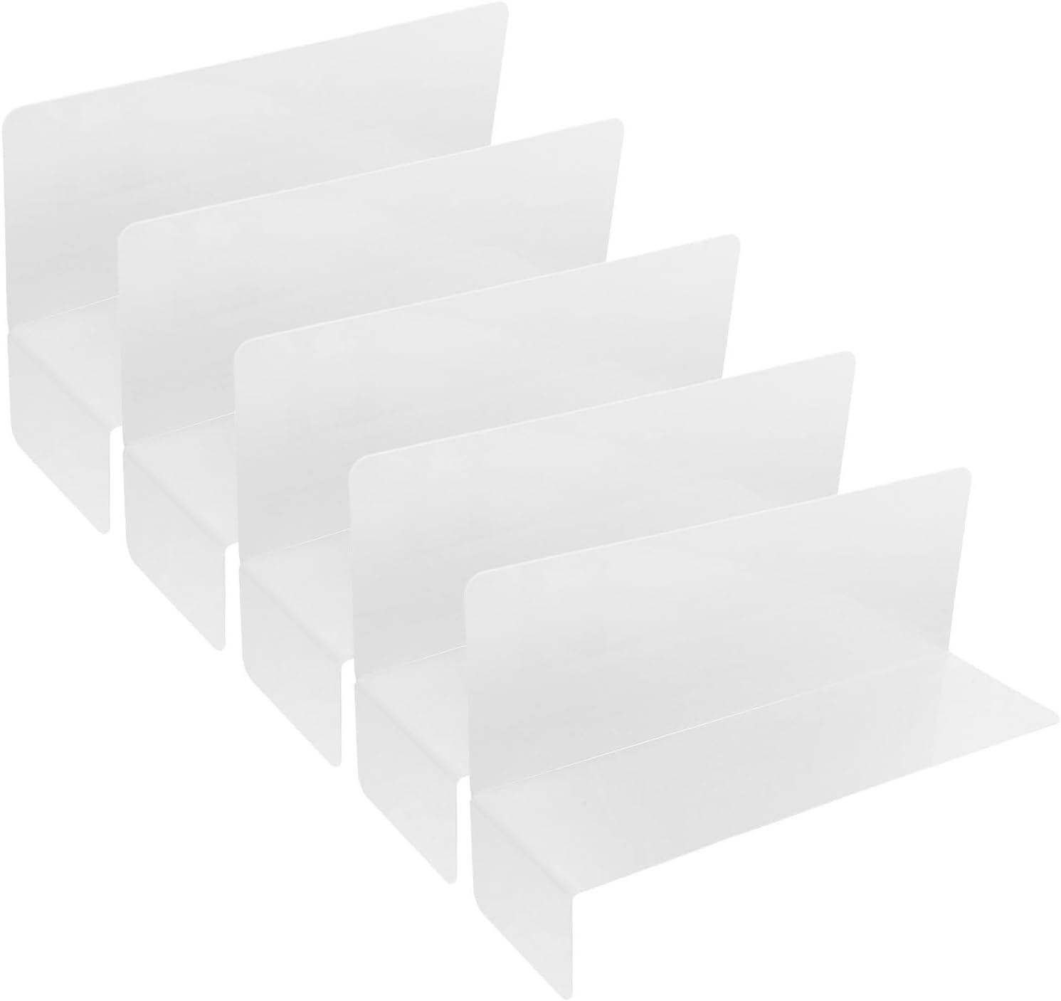 5pcs Plastic Shelf Divider for Warehouse and Supermarket Organization