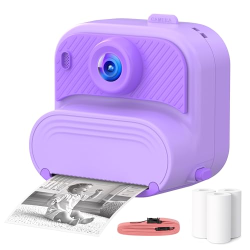 Camara Fotos Infantil Instantanea para Juguetes: Regalos Cámara Niño 3 4 5 6 7 8 9 10 11 Años - 1080P Cámara Juegos para Schico con Tarjeta de 32 GB - Digital Camara Maquina Comunion Regalo - Púrpura