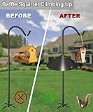 Garbuildman Galvanised Steel Squirrel Dome for Bird Feeder Poles – External Pole-Mounted Bird Box Protector for Shepherd’s Hook | 482mm Diameter (19"), Single Unit - Image 4