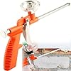 XUBX Foam Gun, Professional Foaming Gun, Heavy Duty PU Expanding Foam Gun Spray Application Applicator Caulking Gun, Sealant Foam Dispensing Gun, Metal Spray Foam Gun,Red