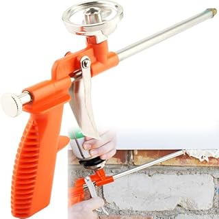 XUBX Foam Gun, Professional Foaming Gun, Heavy Duty PU Expanding Foam Gun Spray Application Applicator Caulking Gun, Sealant Foam Dispensing Gun, Metal Spray Foam Gun,Red
