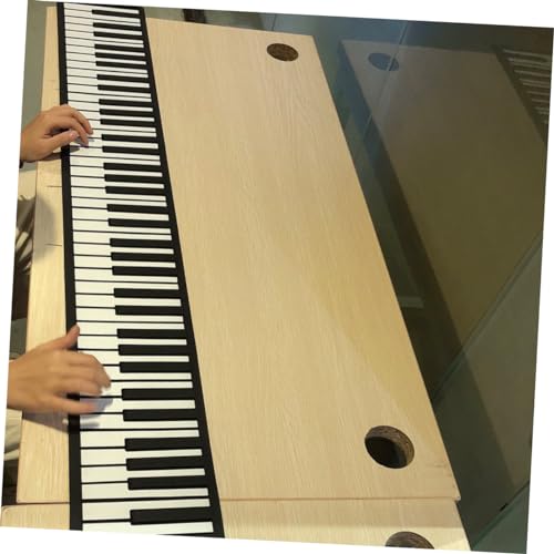 Toyvian 1 Jeu De 88 Rouleaux 88 Touches De Piano Instrument De Piano à 88 Touches Piano Pliable 88 Touches Piano Électronique Portatif Piano à Clavier En Silicone Plastique Black - Les Beatles, Paul McCartney, John Lennon, RIngo Starr, George Harrison Toyvian 1 Jeu De 88 Rouleaux 88 Touches De Piano Instrument De Piano à 88 Touches Piano Pliable 88 Touches Piano Électronique Portatif Piano à Clavier En Silicone Plastique Black – Image 5