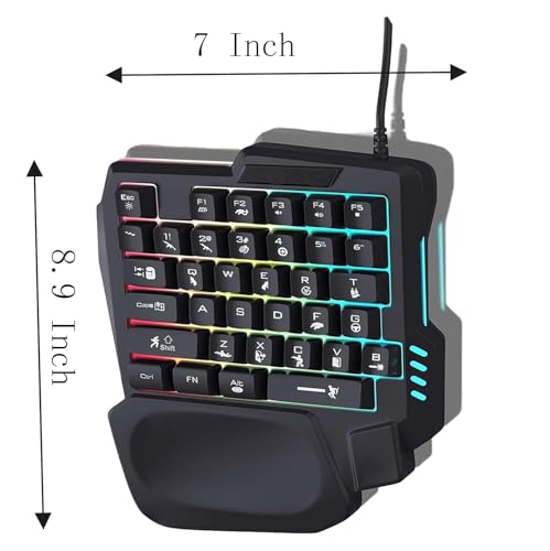 Teclado Gamer One-Handed 35 Teclas Conectividad USB miniatura 5