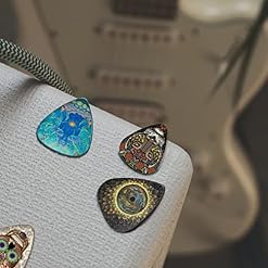 LEEQ Guitare, médiators de guitare de 0,46/0,71/1,00/1,20 mm pour guitare acoustique, guitare électrique, ukulélé, basse, médiators de guitare (24 médiators) - Les Beatles, Paul McCartney, John Lennon, RIngo Starr, George Harrison LEEQ Guitare, médiators de guitare de 0,46/0,71/1,00/1,20 mm pour guitare acoustique, guitare électrique, ukulélé, basse, médiators de guitare (24 médiators) – Image 5