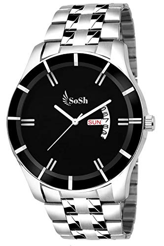 SoSh - we go Out and Socialize Analogue Black Dial Mens Watch (SBDDC) (B07H978QDV) Amazon Price History, Amazon Price Tracker