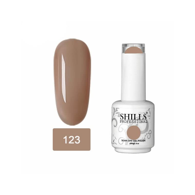 Image of SHILLS PROFESSIONAL UV /LED Soak Off Gel Polish (Gel nail polish) Nail art nail polish Color Shade 123.