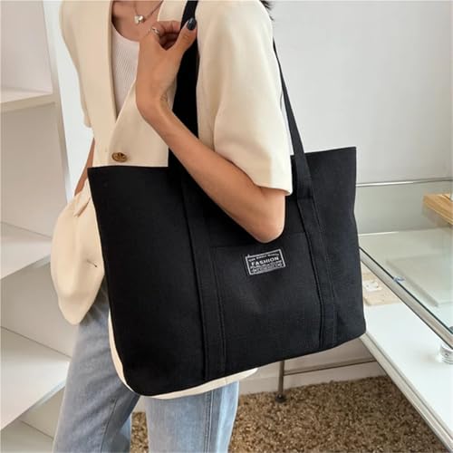 Minimalism Women's Shoulder Bags Large Capacity Casual Tote Bag Multiple Pockets Daily Commuting Handbag Shopping2