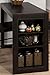 Jofran 810-48 Maryland Merlot Counter Height Table with 3 Shelves for Storage