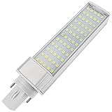 Potencia: 12 W. BeMatik - Lámpara de tubo LED PLC G24 85-265VAC 12W Bombilla de luz de día