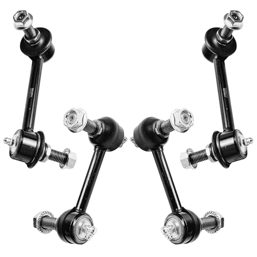 Image of Detroit Axle - 14pc Front End Kit for Chevy Trailblazer GMC Envoy 2 Upper Control Arms 4 Upper & Lower Ball Joints 4 Front Rear Sway Bars 4 Inner & Outer Tie Rods Rainier Ascender 9-7x Replacement