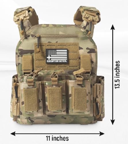 Redemption Crusader 2.0 Airsoft Vest With Molle Quick Release Buckles And Adjustable Size Sides