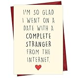 Cheerin Funny Anniversary Card with Envelopes - Humorous Love Cards for Him and Her - Romantic Card for Husband, Wife, Fiance, Boyfriend and Girlfriend - Hilarious Birthday Gift 5x7 Inch