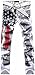 Jeansian Men's Fashion Causal Pants Jeans J229 White W34