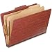 Pendaflex Top-Tab Pressboard Classification Folders, 2/5 Cut, Legal Size, Brick Red, 10 per Box (2257R)