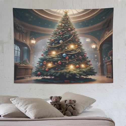 Sapin de Noël tapisserie murale PAZZK : finies les aiguilles à ramasser