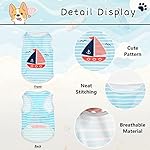 4Pcs Dog Cat Shirts Dog Polka Dot Vest Dog Stripe Sleeveless T-Shirt Pet Soft Vest Breathable Clothes for Small Medium Dog Puppy Kitten Cat S - Image 3