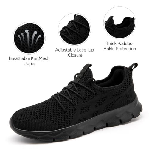 Mens Slip On Walking Shoes Non Slip Running Shoes Lightweight Breathable Tennis Sneakers Fashion Casual Gym Trainers2