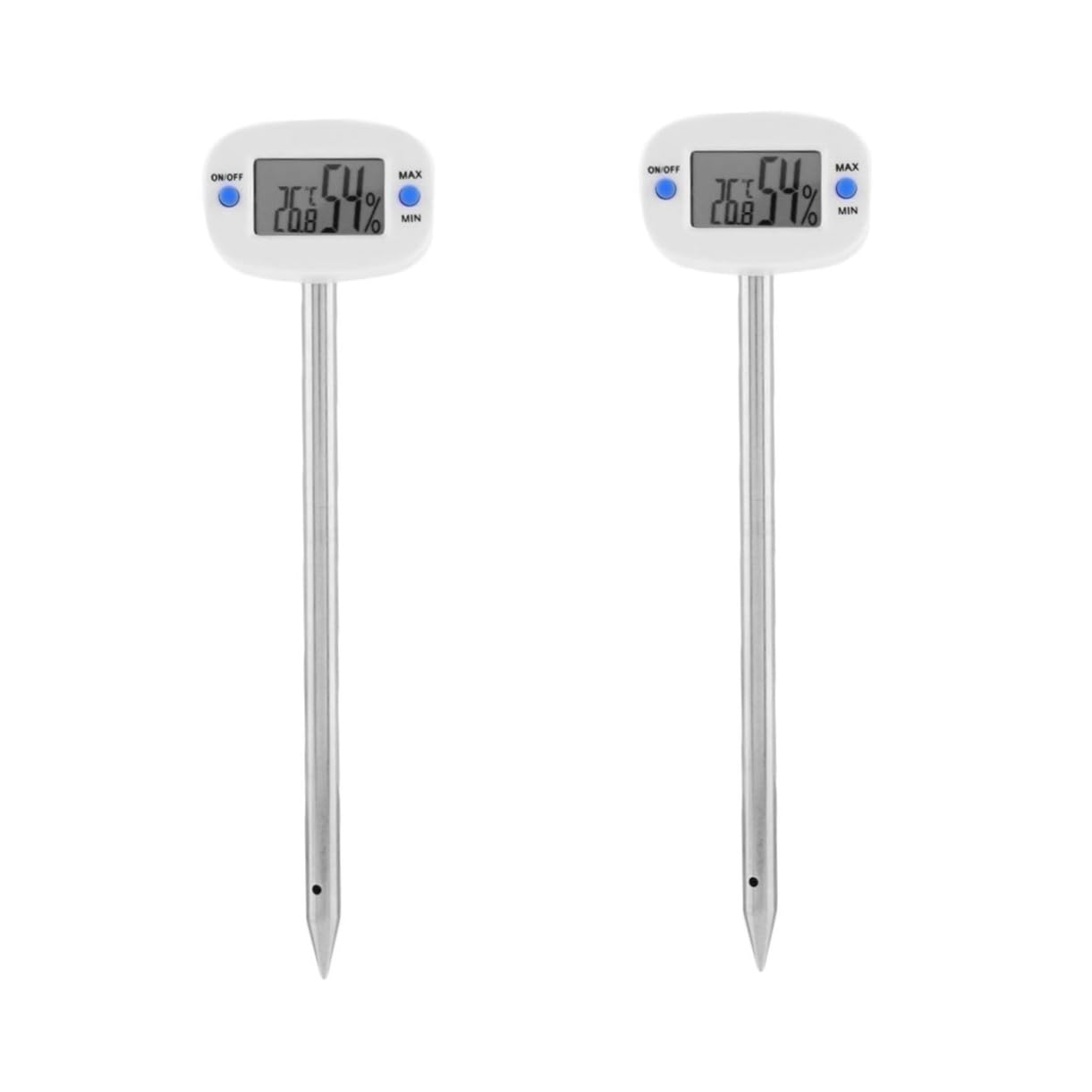 POPETPOP 2pezzi Mini Termometro e Igrometro Per Terreno Tester Di Temperatura e Umidità Per Giardinaggio Strumento Per Controllo Soil Moisture e Soil Testing Per Piante e Orticoltura