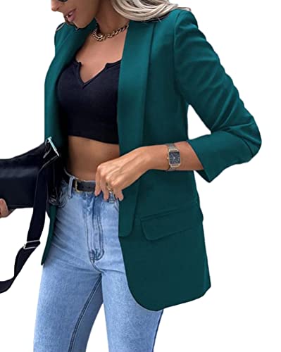 shownicer Blazer Donna Elegante Manica Lunga Scollo a V Giacca