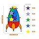 Vxcbad Belohnungsglas Stern Belohnungssystem Kinder Belohnungstafel Kinder Gutes Benehmen Reward Jar Sterne 25 Bunte Acrylsterne, 5 Farben