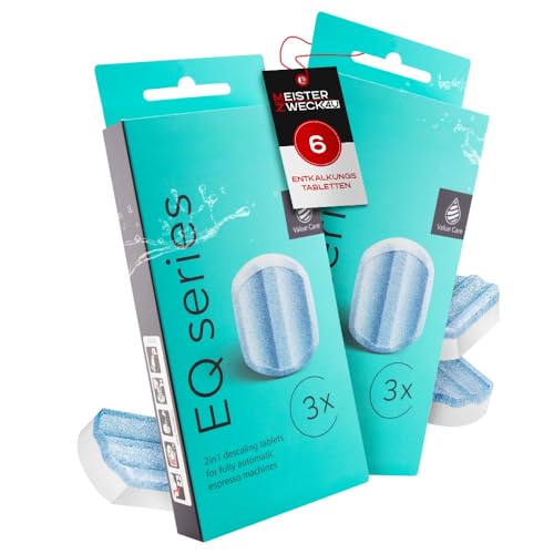 MEISTERZWECK4U Siemens TZ80002 Lot de 2 x 3 tablettes détartrantes - Compatible avec EQ & Surpresso - Détartrage et nettoyage pour machines à café, élimine le calcaire et protège