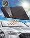 ISSYZONE Parasole Auto Parabrezza Interno, Ombrello Parasole Auto Finestrino Anteriore,Blocca il 99.9% dei Raggi UV, per Auto, Camion, Autocarri ,145*85CM