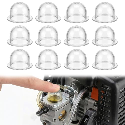 JYXNU 12 piezas Cebador Desbrozadora, Burbuja de aceite de motosierraBurbuja de aceite del carburador, Carburador Burbuja de aceite para Cortasetos cortadora de césped Motosierra Accesorios