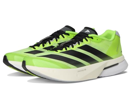 Adidas Men's Adizero Boston 13 Running Shoes Sneaker, Lucid Lemon/Black/Halo Silver, 14 - Main Image