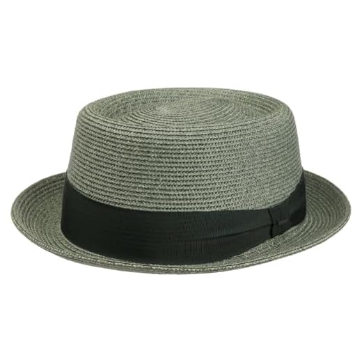 Bailey 1922 Waits Pork Pie Hat1922 Women/Men - Summer hat Men´s Straw with Grosgrain Band Spring-Summer - XXL (62-63 cm) Green