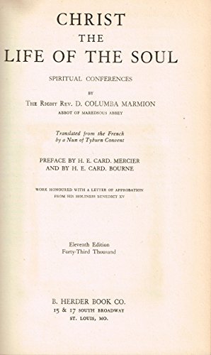 Image of CHRIST THE LIFE OF THE SOUL: Spiritual Conferences