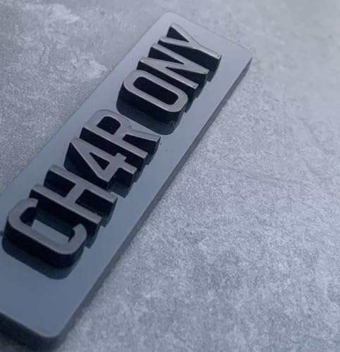 Sonnet Signs Personalised 4D Numberplate Keyring: Custom Name & Car Registration Licence Plate Key Ring - Name Keychain, Gift Custom Number Palte (Dark Grey) - Image 6